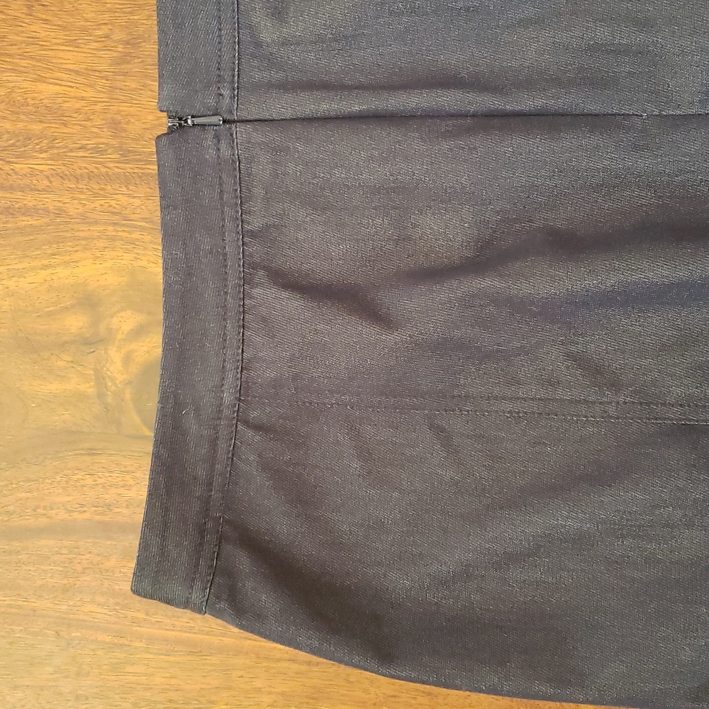 TALBOTS Dark Denim Lace‑Up Grommet Pencil Skirt SIZE 10 - Picture 13 of 14